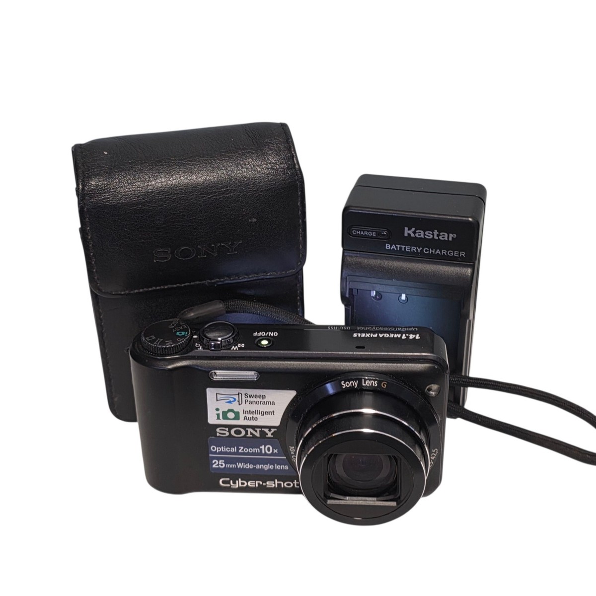 Sony Cyber-shot DSC-H55 14.1MP Digital Camera Black Battery