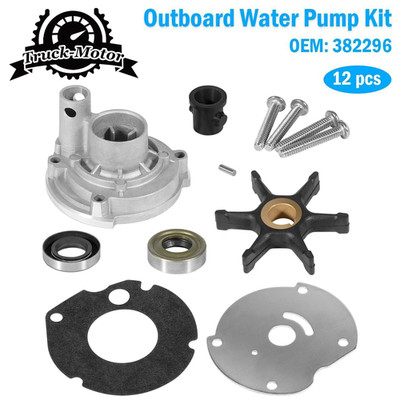 382296 Outboard Water Pump Impeller Rebuild Kit For Evinrude Johnson 9.5hp 10hp