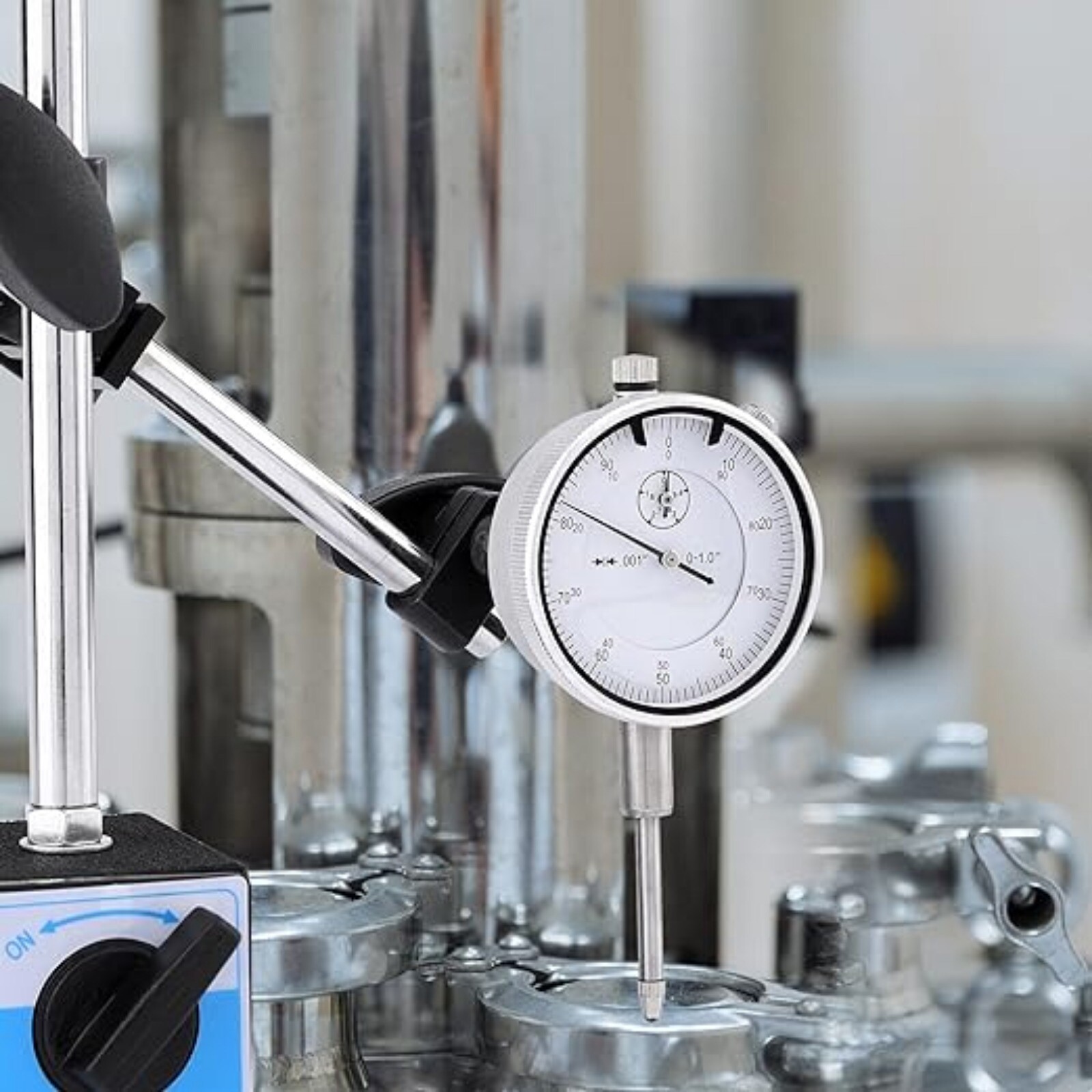 Dial Indicator with Magnetic Base Holder Differential Backlash Gauge 0-1.0 Test