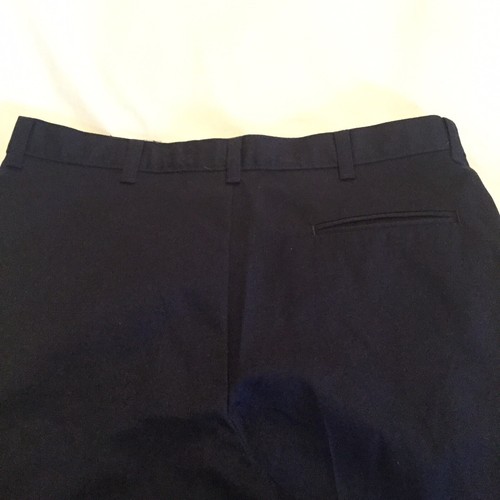 Size 16 Husky George uniform pants flat front navy blue new boys - Picture 3 of 4