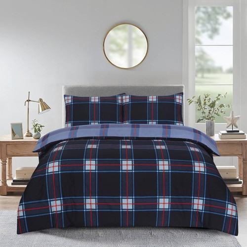 Juego de cama reversible funda nórdica edredón de lujo con funda de almohada doble tamaño king - Imagen 9 de 82