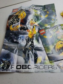 LEGO Technic Power Roboriders Building Toy Set 8514 complete Container Booklet