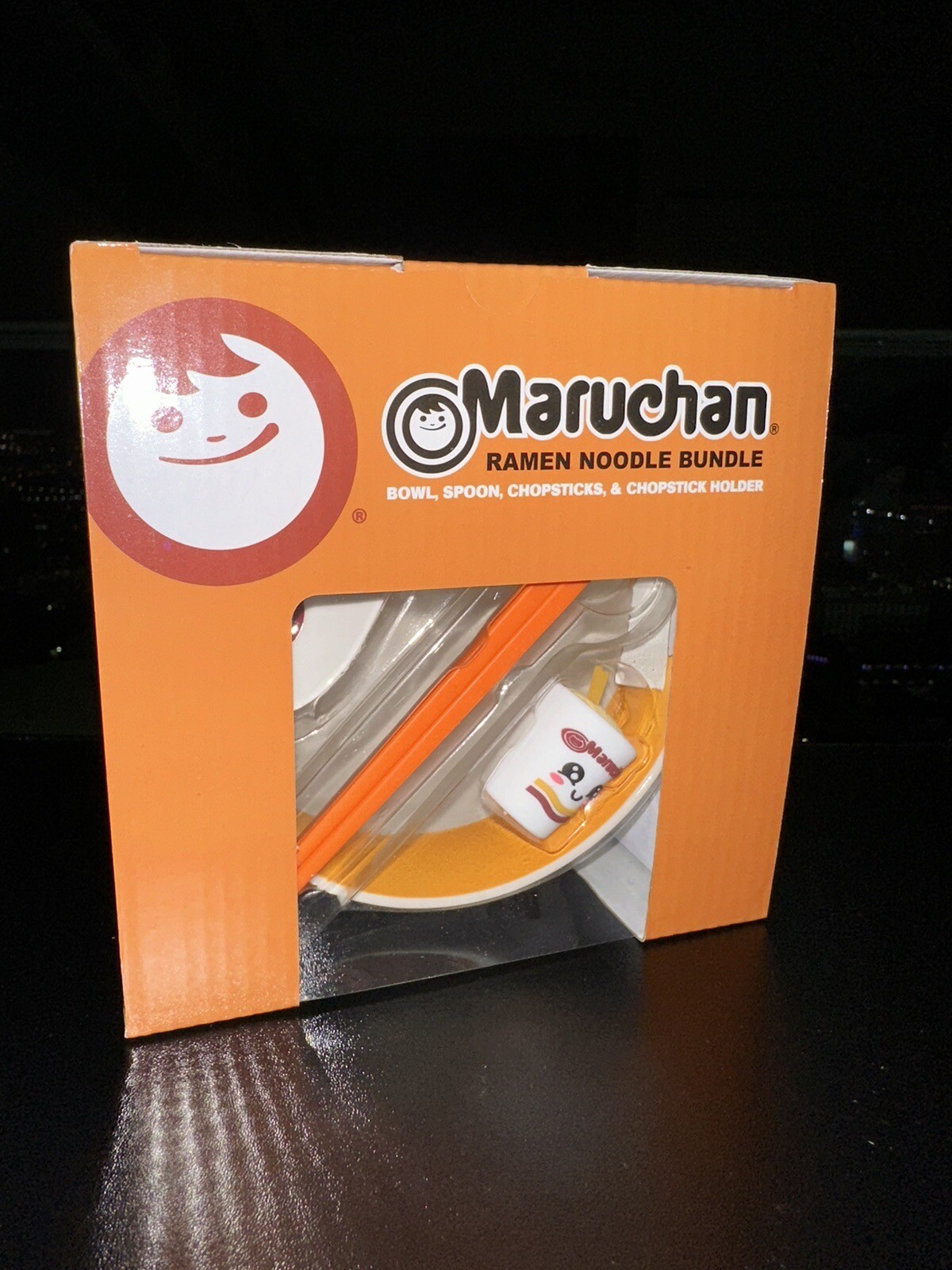 Maruchan Ramen Noodle Bowl Bundle Spoon, Chopsticks & Chopstick Holder