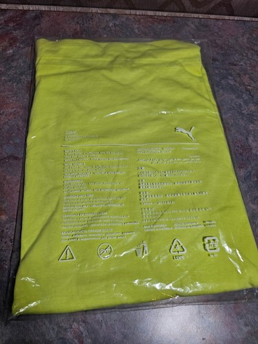 PUMA - Brillo Lima - Amarillo Brillante - Camiseta Manga Corta - Talla Mediana - Nueva con Etiquetas - Imagen 3 de 3