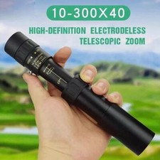 10-300X Zoom HD Portable Strong Long Range Spyglass Monocular Telescope