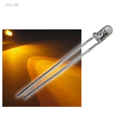 50 LEDs 3mm BLINKEND Gelb wasserklar FLASHING LED JAUNE