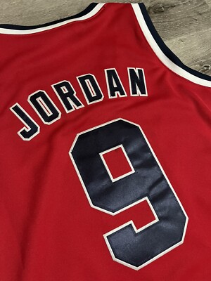 Nike Michael Jordan 1984 Red Olympic USA Legends Jersey Sz M