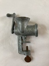 Small Miniature Metal Meat GRINDER Toy Salesman Sample Table Top Clamp PPC