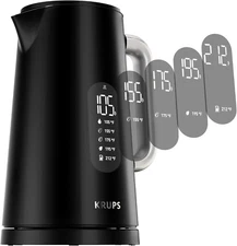 Smart Temp Electric Kettle: 1.7L Capacity, 5 Precise Temperature Settings, Digit