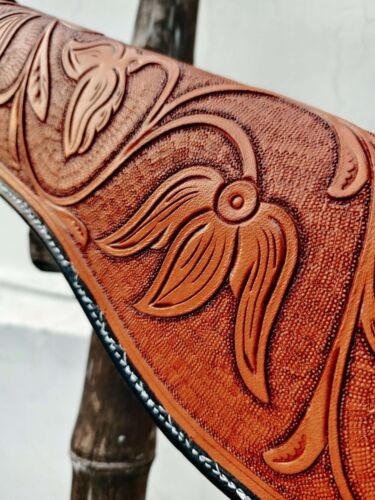 Western scabbard for lever action henry Leather rifle Winchester model USA - Picture 25 of 32
