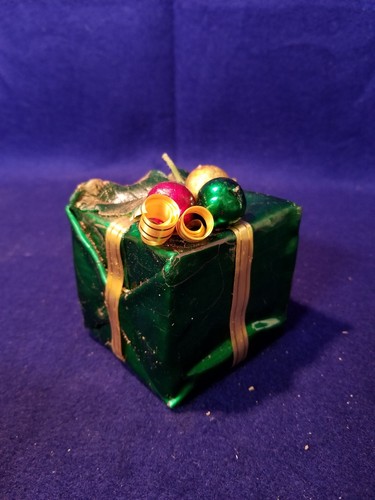Christmas Present Candle, 3 X 3 X 3 Inches - Picture 2 of 3