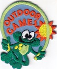 OUTDOOR GAMES Iron On Patch Sports Games Outdoor Fun Playing