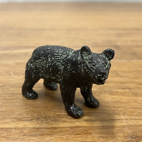 Unusual Antique Cast Iron Bear Grizzly Black Bears Paperweight High