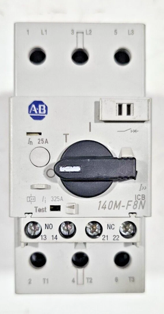 ALLEN BRADLEY 140M-F8N-C25 Used Working Motor Control Motor Starter