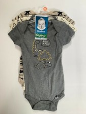 Babies Gerber Organic Cotton Dinosaur Onseis (3 Pack) Size 12 M NEW! NWT