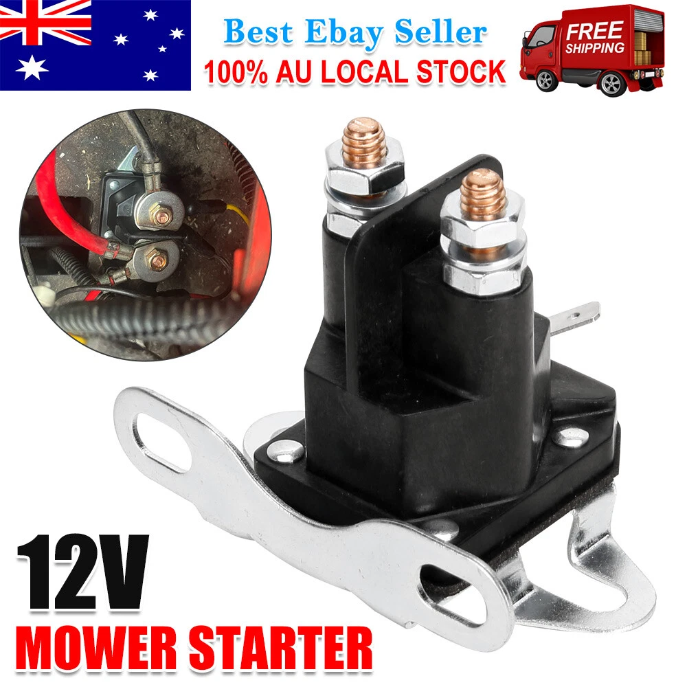 12V Mower Starter Solenoid 3 Poles Relay Switch For Briggs