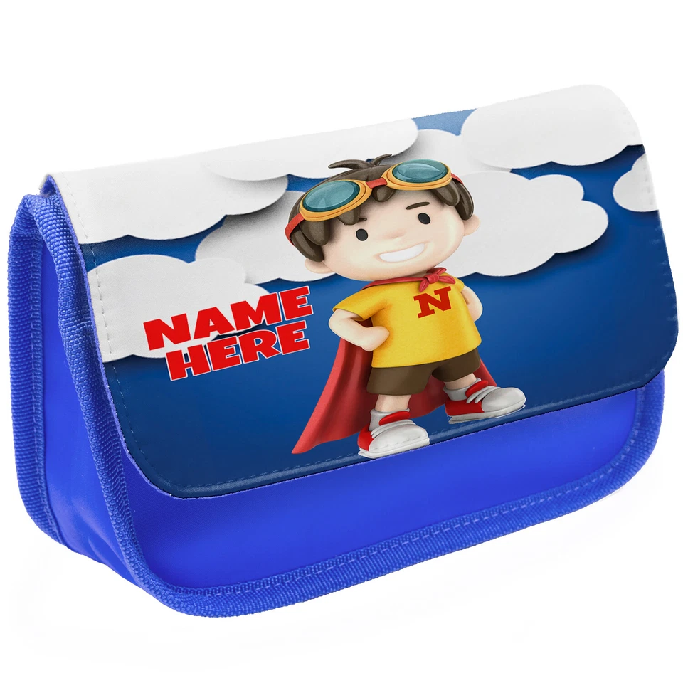 Personalised Pencil Case Boys Superhero Stationary School Bag Girls Childrens