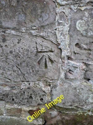 Foto 6x4 OS Benchmark - Beckbury, Badger Lane Wall Beckbury\/SJ7601 An O c2014