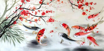 9 Koi Fish Painting for Feng Shui - A Stunning and Symbolic Artwork