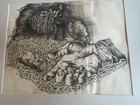 WWII US Veteran Sketch Of SS War Crime “The Hand” Lee Kessler, Original 1/7 — photo 3