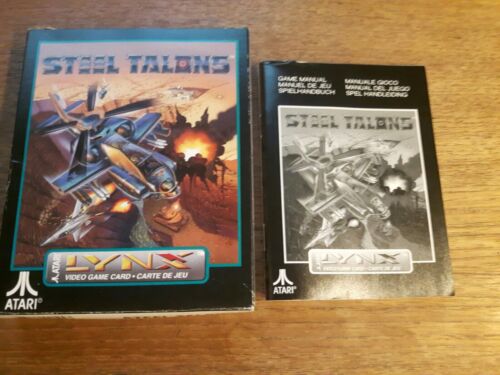 STEEL TALONS CASE + BOOKLET ATARI LYNX - Picture 1 of 2