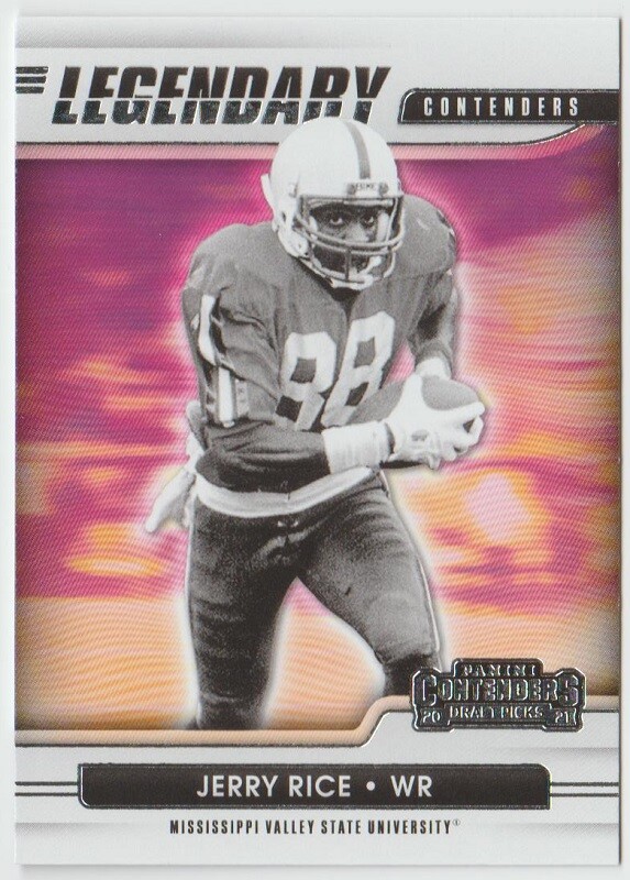2021 Panini Contenders Draft Picks Legendary Contenders #10 Jerry Rice