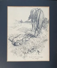 Original Drawing / Illustration- F H Townsend - British - Bronte ‘Shirley’ Punch