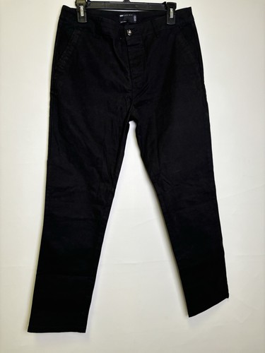 ASOS DESIGN Straight Fit Black Pants W32 L30 *NEW*