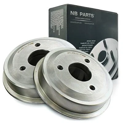 2x Tambour de Frein Arrière pour Citroen Ax Saxo Peugeot 106 Sans ABS - Photo 1/2