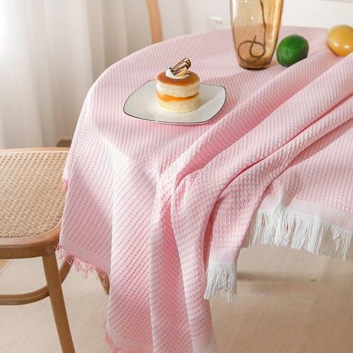 Round Square Tablecloth Table Cover Party Wedding Linen Colors Party Desk Cover - Picture 14 of 27
