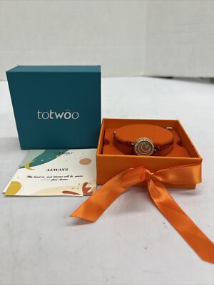 Totwoo Couple Smart Bracelet Rose gold Zircon Moon With Red Leather Rope