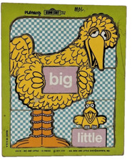 Playskool Sesame Street Big Bird Little Bird 13 PiecesVintage 1973 Vtg