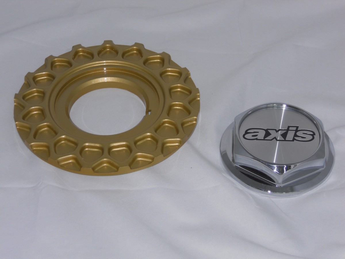 アクセサリー CW-49 AXIS KLASSIC MESH GOLD WHEEL RIM CENTER CAP THREADED THREAD