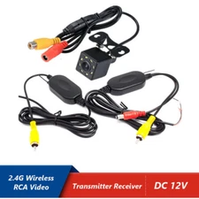 DC12V Car Rear View Camera Wifi Wireless Wiring Kit 2.4GHz Transmitter/Receiver