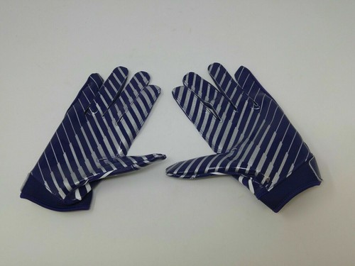 New Under Armour Men's Purple/White WR Football Gloves - Picture 3 of 4