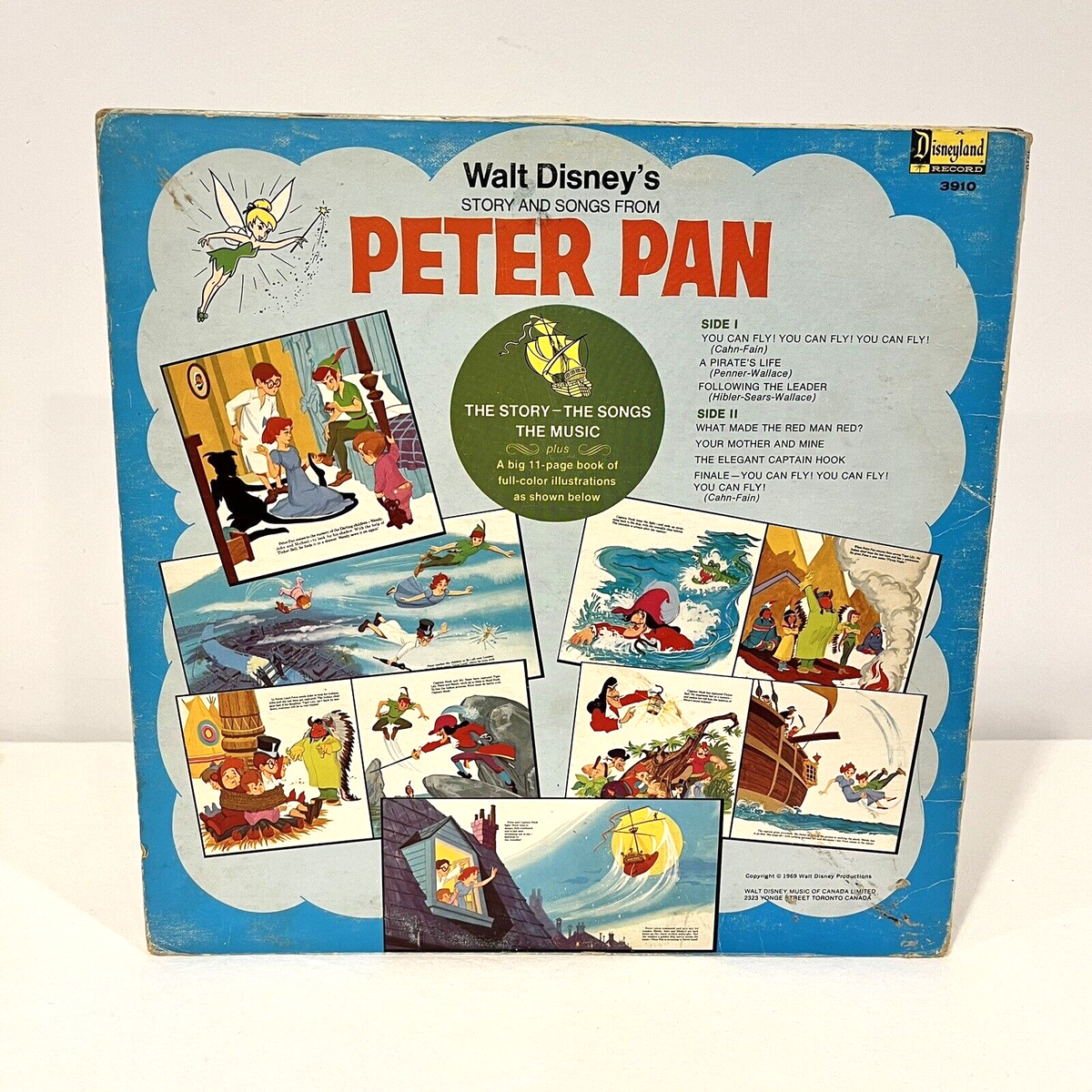 【最新版】Story and Songs  CD WALT DISNEY'S STORY AND SONGS FROM PETER PAN 1969 LP VINYL