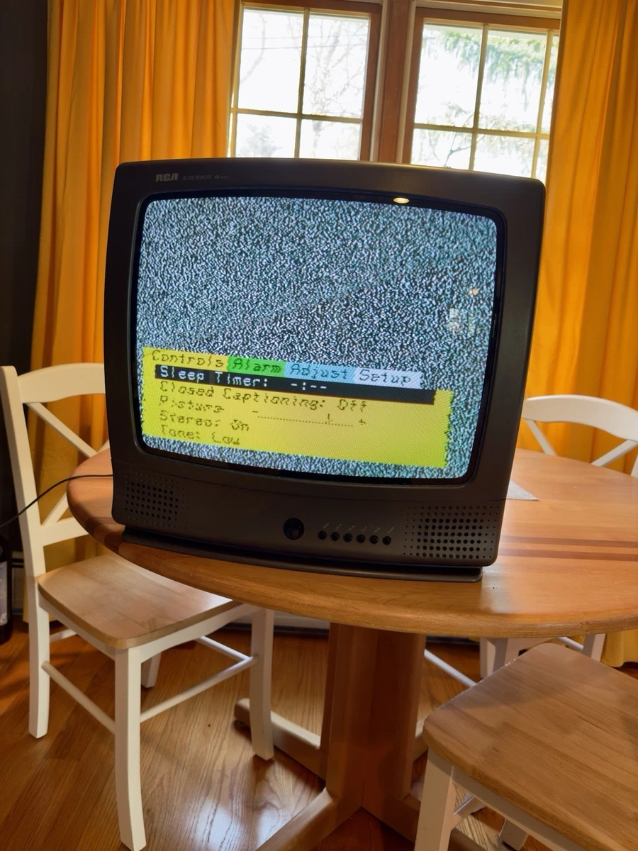 1996 RCA 19” XL100 XS Stereo F19218WT CRT TV Retro Television Wood