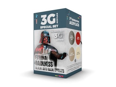 AK Interactive - Wargame Color Set - Eternal Darkness - 3rd generation - Acrylic