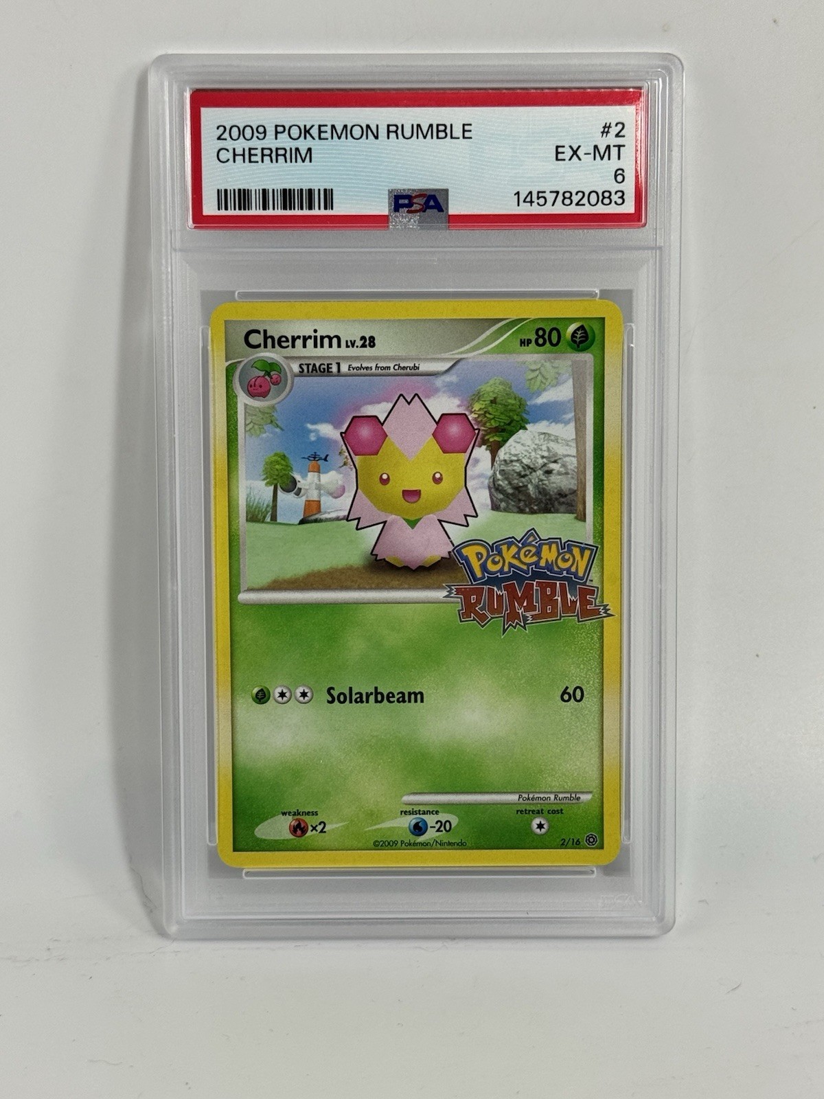 2009 Pokemon TCG Rumble #2 Cherrim PSA 6 - LOW POP 33