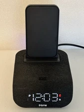 iHome IBTW20 TIMEBASE Bluetooth Alarm Clock Wireless and USB Dual Charging