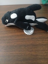 Coca-cola Whale Bean Bag Plush 7.5 Inches