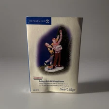 Department 56 Snow Village College Kids at Krispy Kreme #55153 Retired Boxed