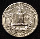 1944 s washington quarter au about uncirculated white silver mint luster coin