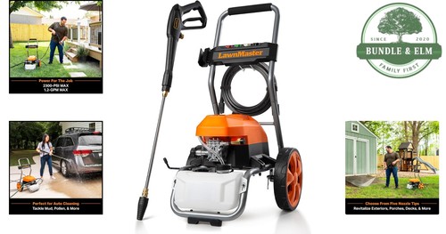 Electric Pressure Washer 2300 PSI Max 13 Amp 1.2 GPM 5 Nozzles Heavy Duty - Picture 2 of 9
