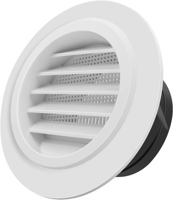 4 Inch Round Soffit Vent Cover with Fly Screen for Bathroom Exhaust Fan