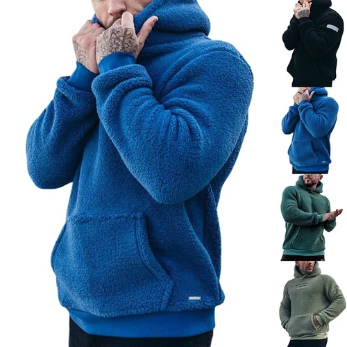 SACAI Felpa uomo alla moda giacca materiale felpato con tasca frontale per tutte le stagioni