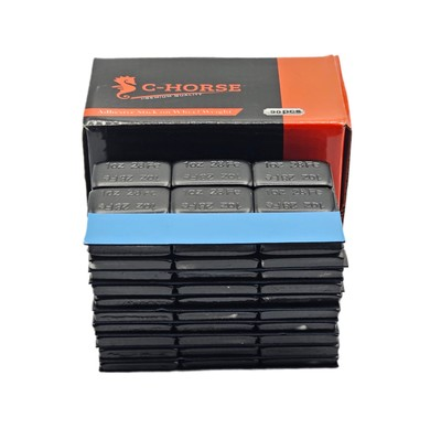 #ad #ad 1 BOX 90 pcs 1.00 oz Black Coated Adhesive Stick on Wheel Weight $23.58