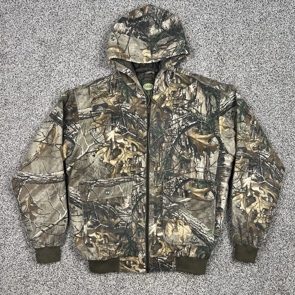 Cabelas Hunting Jacket Mens Large Tall Insulated Dry Plus Real Tree Camo Scent - Image 2 of 4