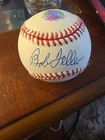 Bob Feller Signed Autograph Baseball Cleveland Indians Rawlings Official LEAGUE