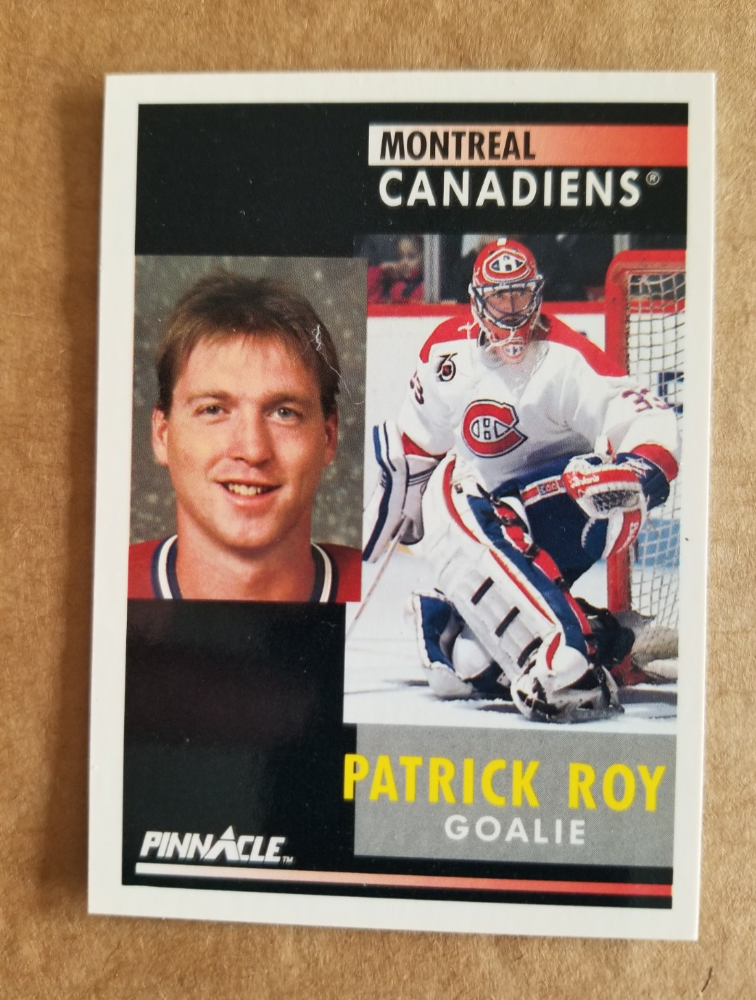 1991-92 Pinnacle Patrick Roy Montreal Canadiens #175
